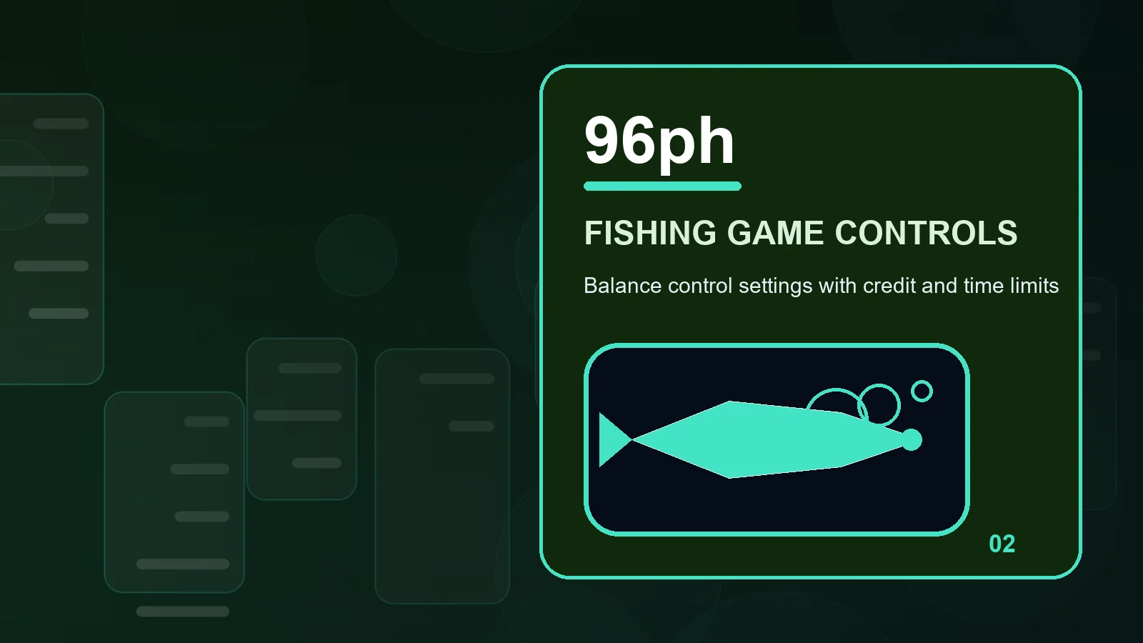 96ph fishing games illustration for read power controls before moving forward
