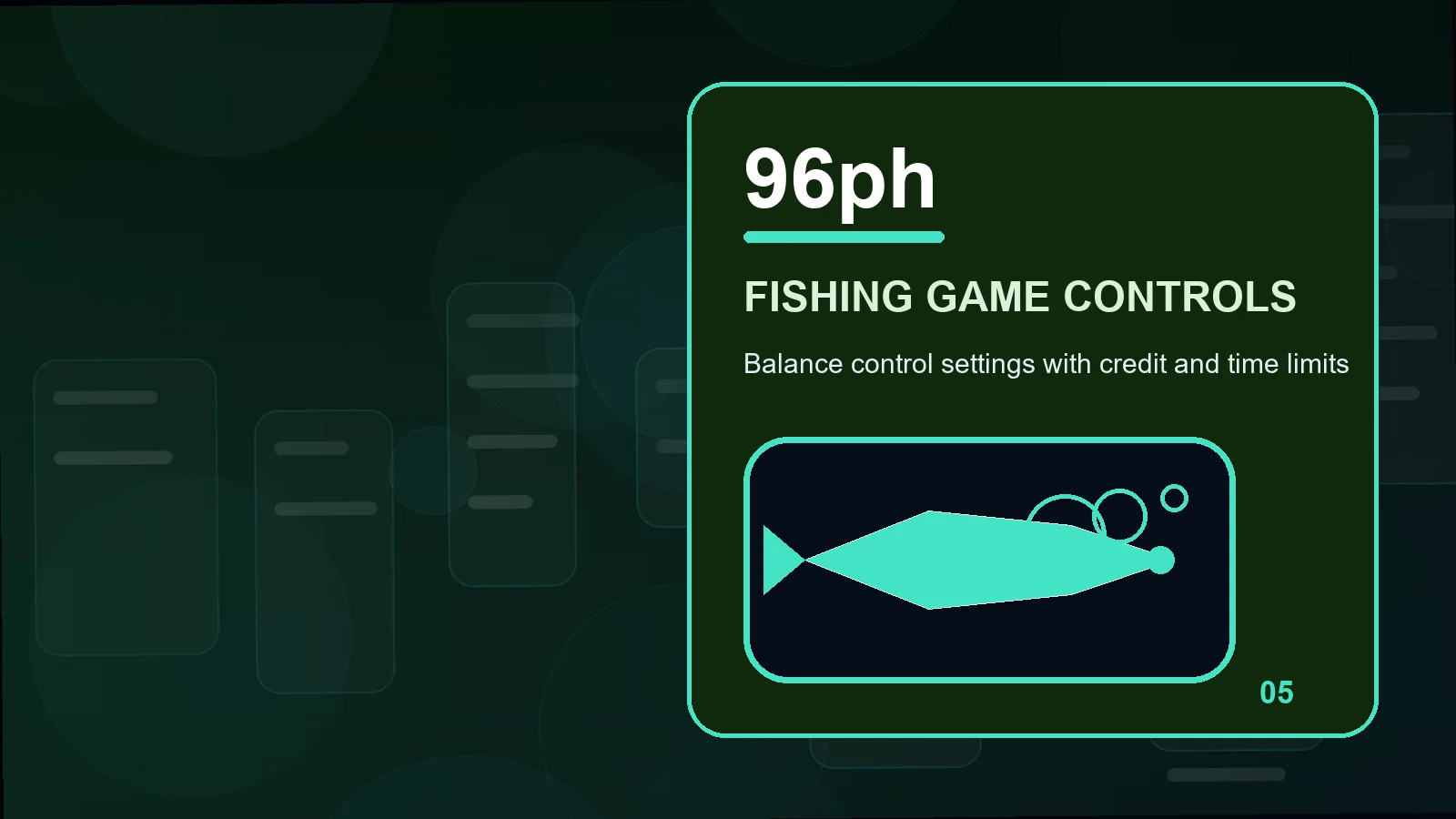 96ph fishing games illustration for read room selection before moving forward