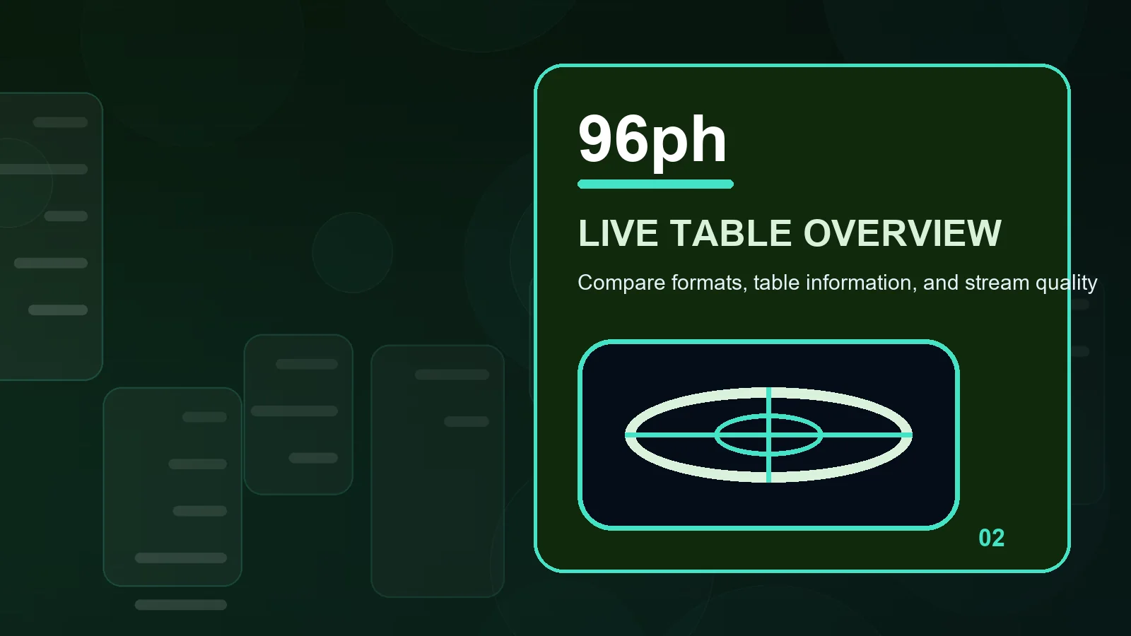 96ph live casino illustration for read round status before moving forward