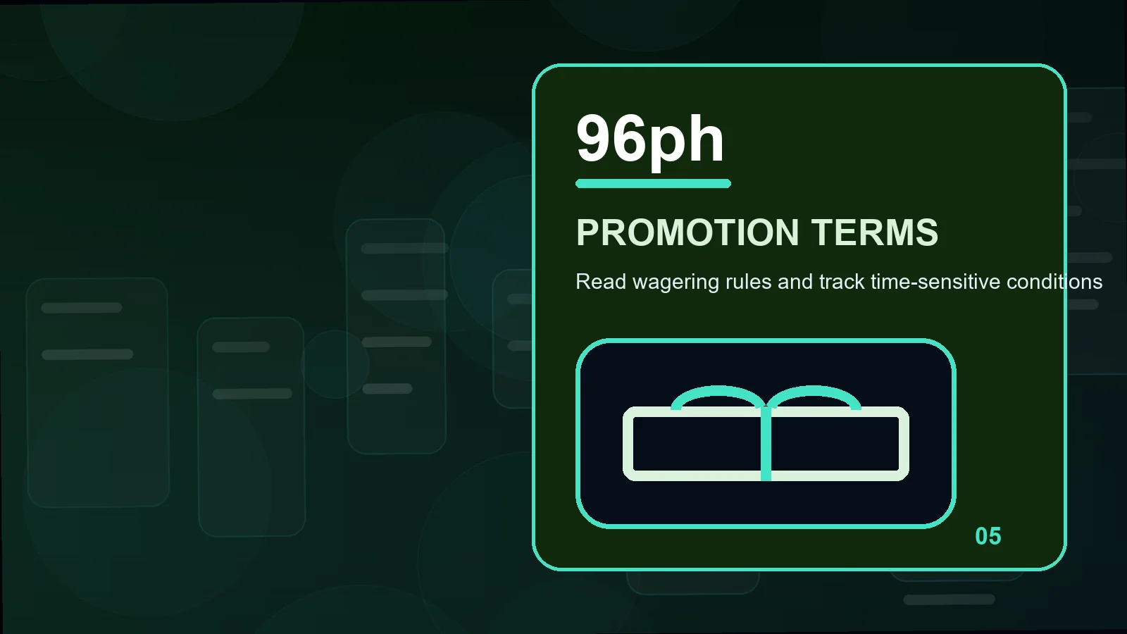 96ph promotions illustration for read game contribution before moving forward