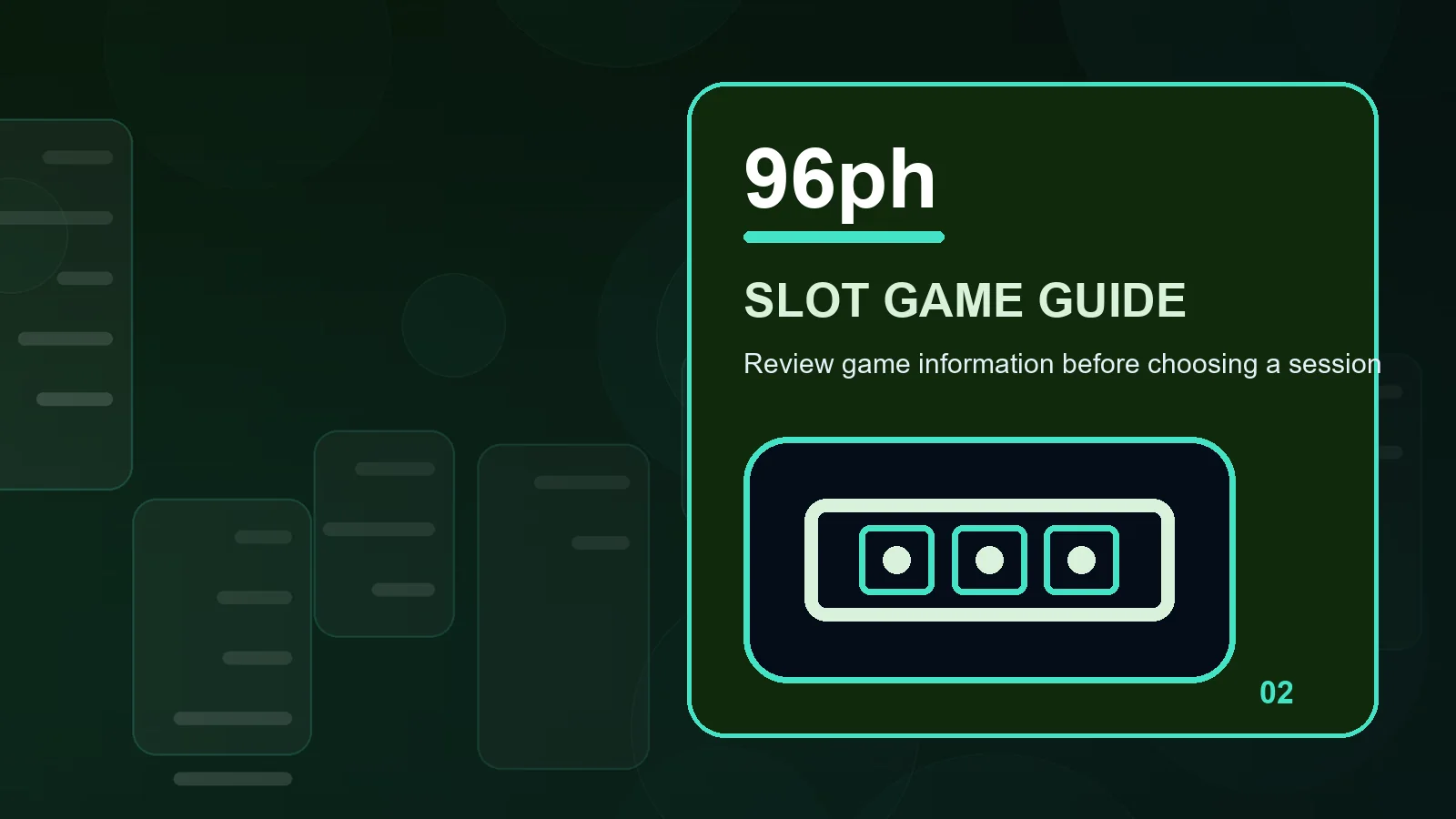 96ph slots illustration for read paytable before moving forward