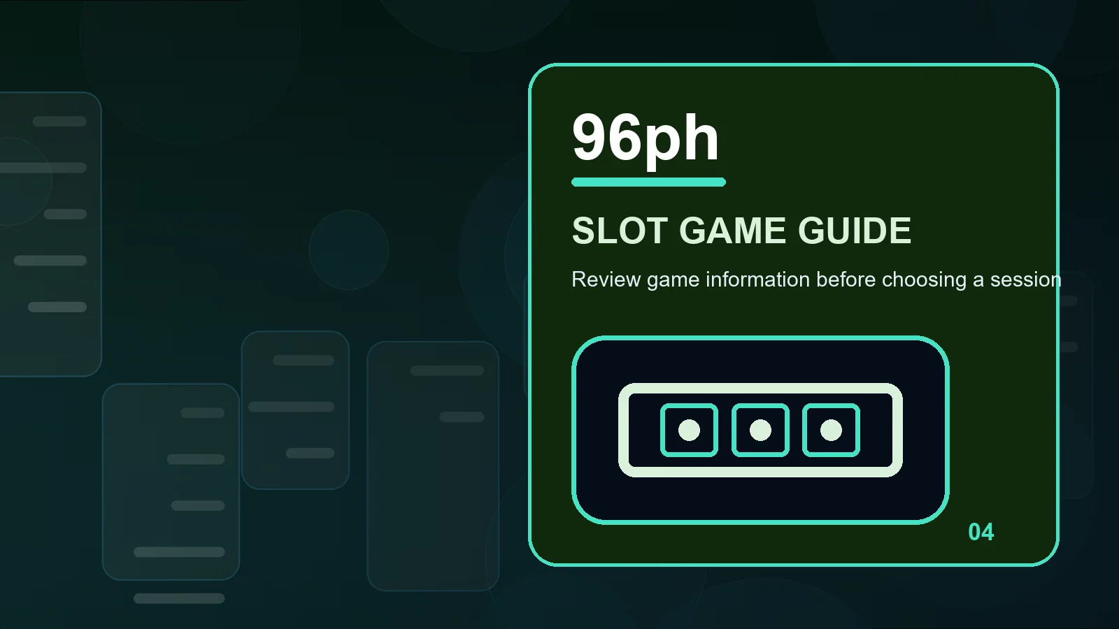 96ph slots illustration for how to review feature triggers before the next step